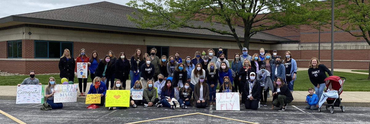 This amazing staff lined the sidewalks to say goodbye to our incredible fifth graders today. ♥️