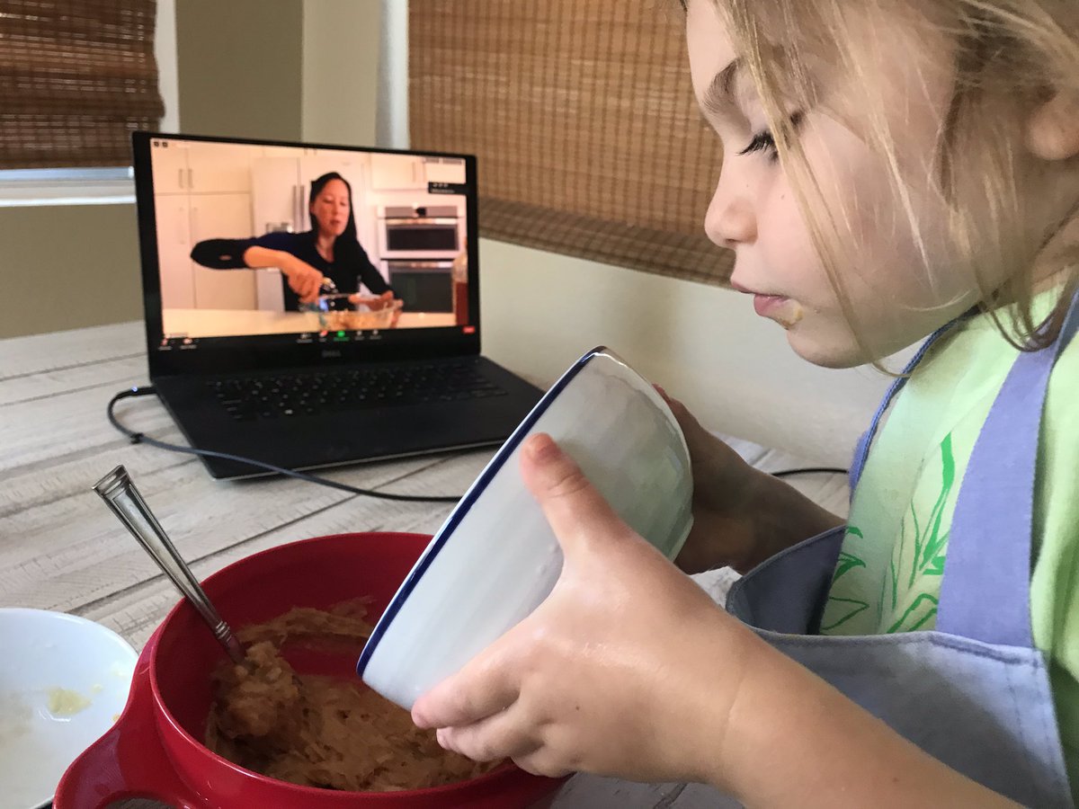 DanielleAMelman's tweet photo. Thank you @UCSDStaff and @UCSDtritons sports dietician Jasmine Chu for this fun, family, cooking activity! #ucsdstaff https://t.co/ZDBRx5QjE2