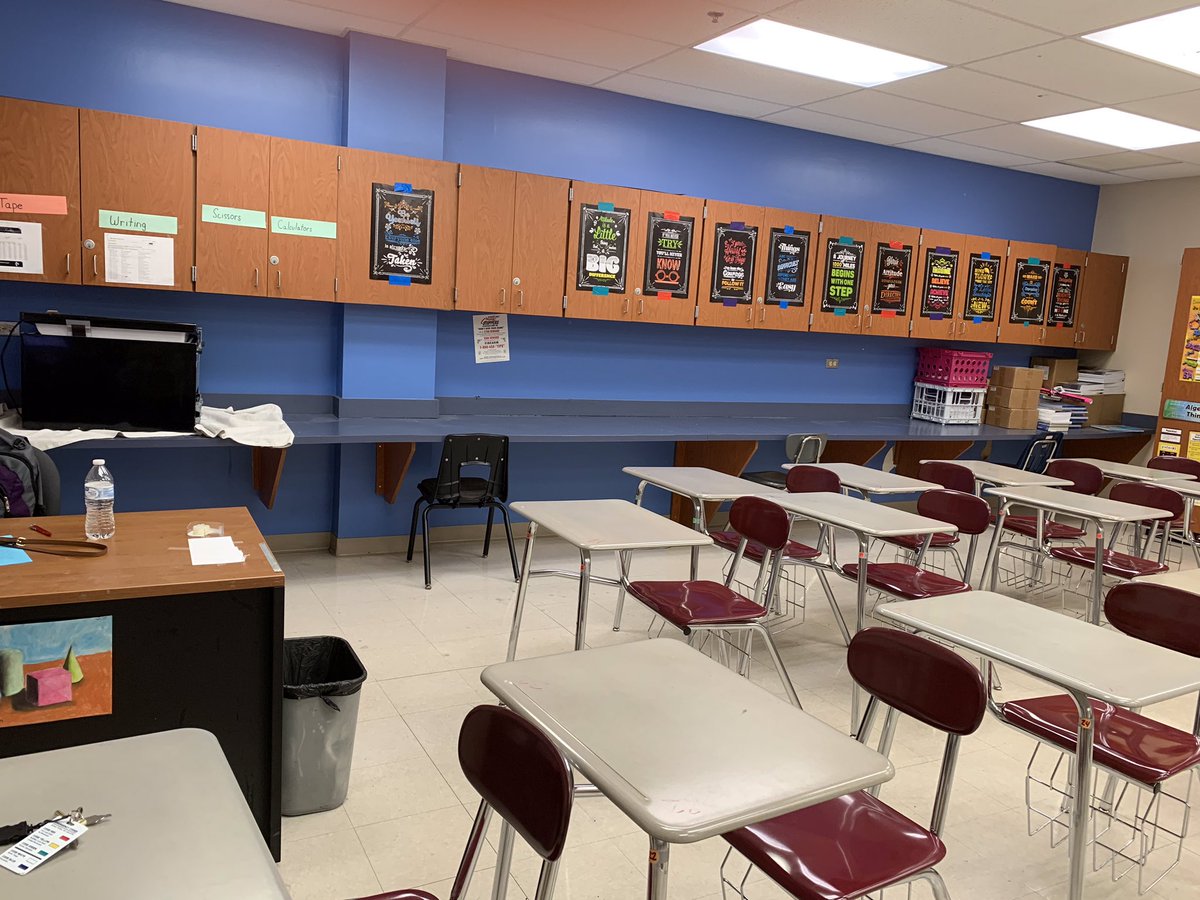 Usually I am looking forward to the last day of school. I went into work to clean my room. It was exactly how I left it. Algebra nation books on the table. Worksheets printed for EOC/fsa review. Now it’s all cleaned up with no kids to say goodbye to 😞. <a href="/TradewindsMS/">Tradewinds Middle</a>