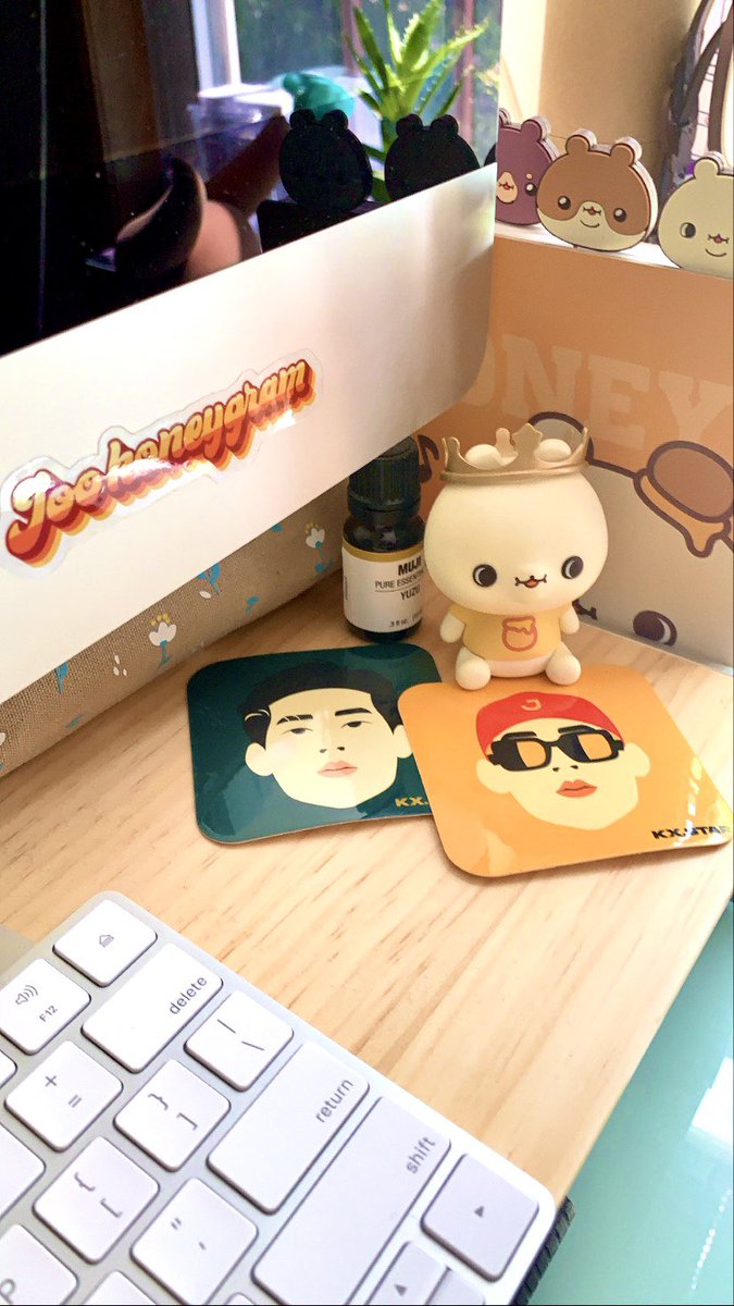 Kichan120's tweet photo. *Surprise ✨Jooheon stickers have arrived and will be available for purchase soon (as well as poster prints of some of my previous work) 🍯 Please follow @ https://t.co/P9zHk6mAqZ on Instagram for further updates! #monstax #jooheonart #jooheon https://t.co/JazsF5PAkC