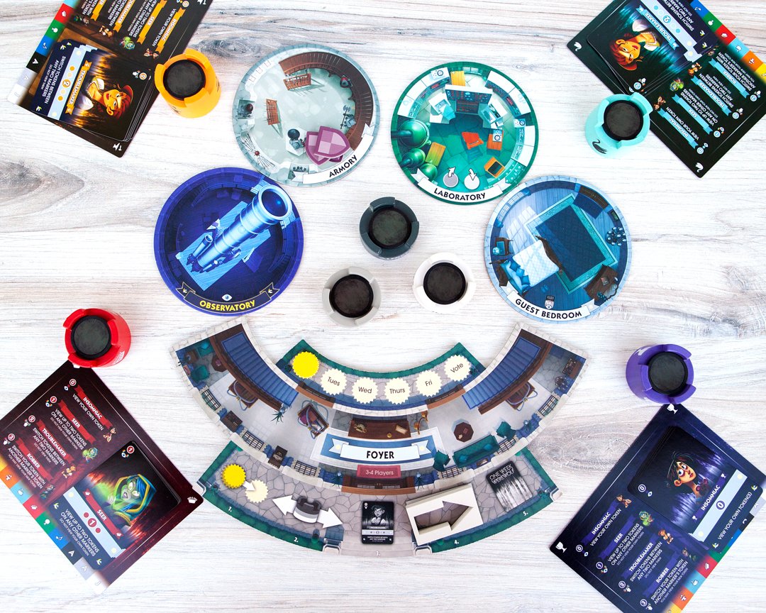 beziergames's tweet image. Guests at Ludwig’s Castle just have One Week to find the Werewolf who has been sneaking around and hiding in the corridors. Do you have what it takes to confirm your identity and uncover the ferocious fiend?! #OneWeekUltimateWerewolf