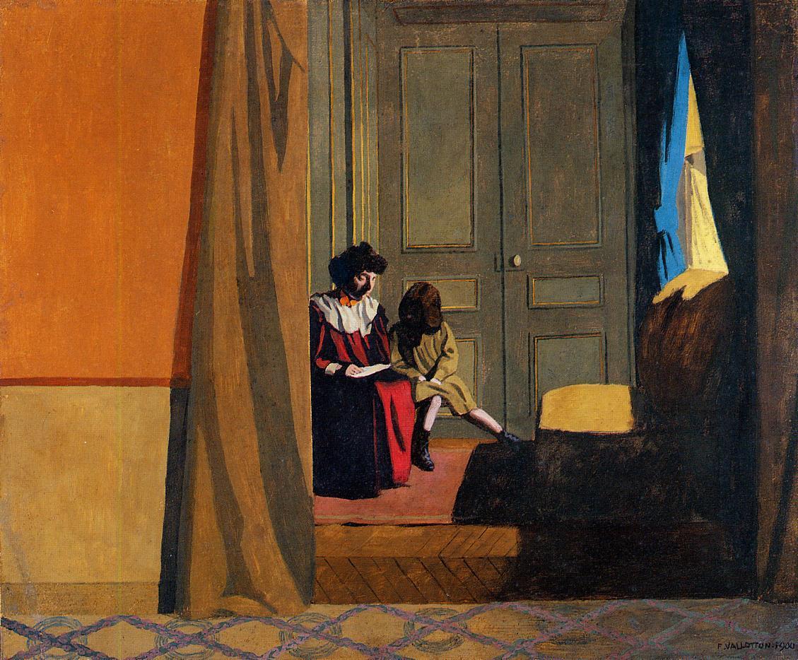 Woman Reading to a Little Girl, 1900, Felix Vallotton