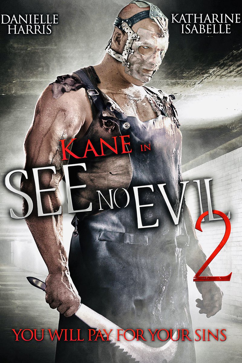 unite_and_fight's tweet photo. #SeeNoEvil #SeeNoEvil2 #JacobGoodnight #Kane #GlennJacobs #WWE #WWEFilms #HorrorMovies #Slashers #SlasherMovies #JenSoska #SylviaSoska #SoskaTwins #DanielleHarris #KatharineIsabelle #Sequels #HorrorSequels #Posters #CoverArt https://t.co/DgKPLVAu3F