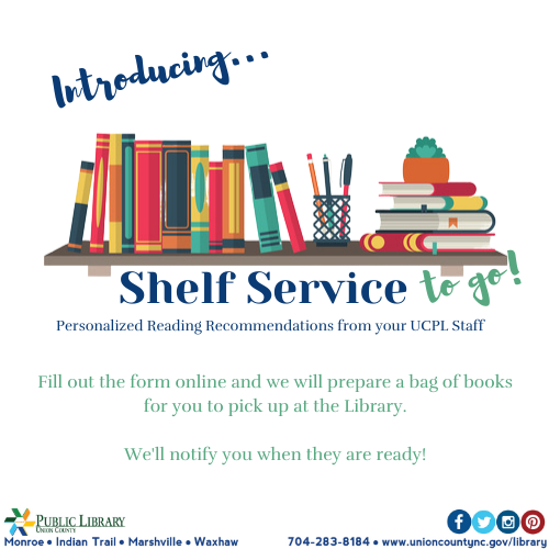 UCPLNC's tweet photo. Too busy to pick out books? Let us do it for you! Go to https://t.co/HJ7zXD59R2 to fill out the form. #ucplnc #shelfservice https://t.co/s1kGqw1phX