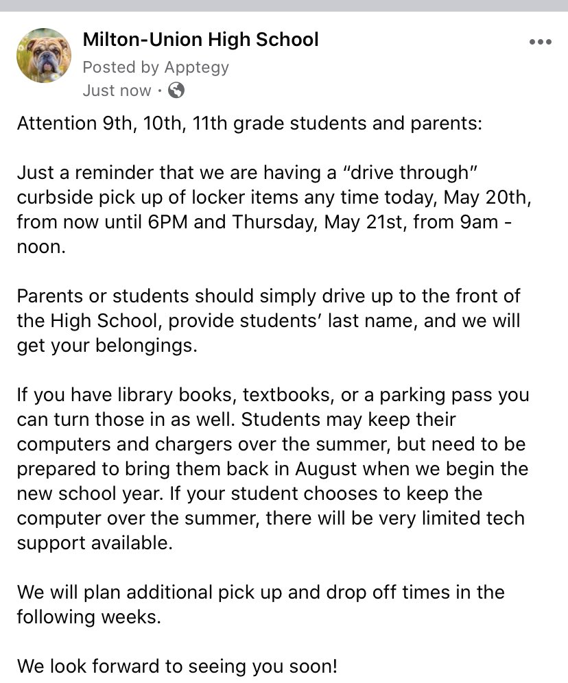 Milton_Union_HS's tweet photo. @2021Mu @Muhs2023 @muhsclassof22 https://t.co/xVI83xpoHd
