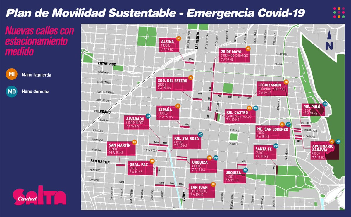 ▶️SE SUMAN CALLES AL ESTACIONAMIENTO MEDIDO

Los permisionarios volvieron a trabajar. Por la emergencia por COVID trabajarán en dos turnos: de 7 a 14 y de 14 a 19.
Queda prohibido el cobro de estacionamiento en horario nocturno
👉Mas info:cutt.ly/QyUxotS
#GobiernoEnAccion