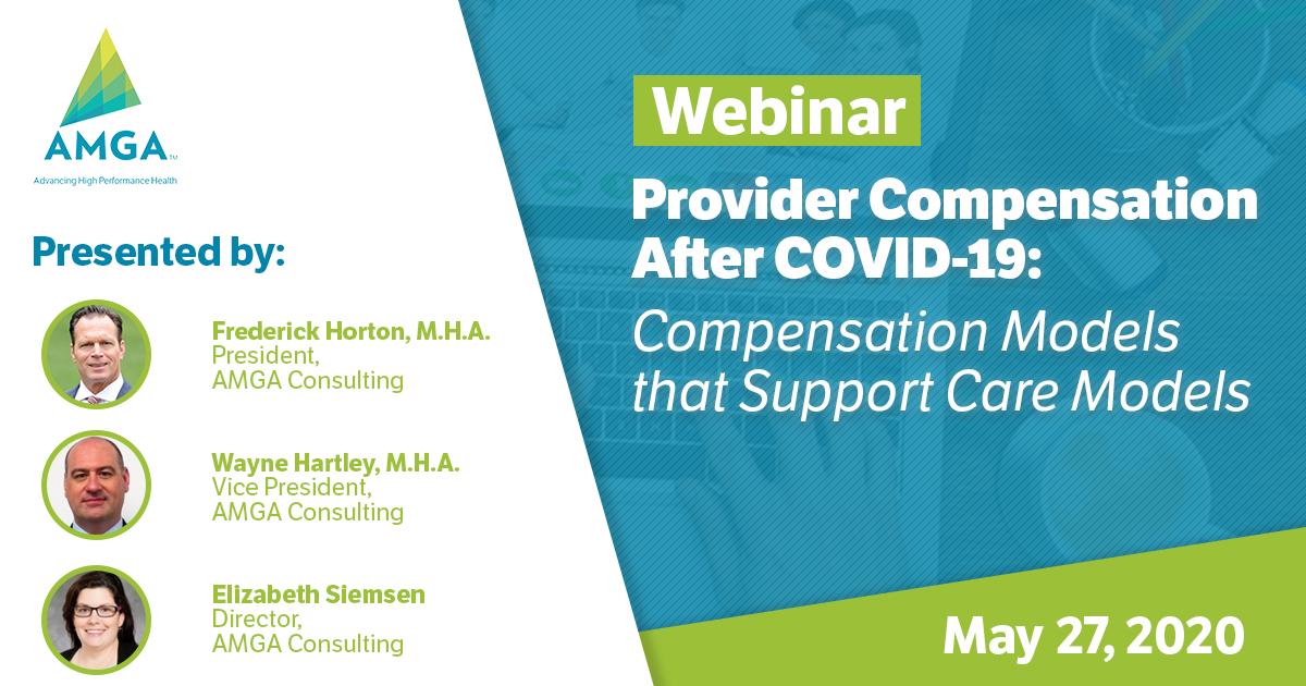 theAMGA's tweet image. Join us for next week's webinar, where leaders from AMGA Consulting will discuss ways in which #COVID19 has changed the physician productivity landscape, and will share considerations when designing future compensation plans in light of the pandemic. my.amga.org/NC__Event?id=a…