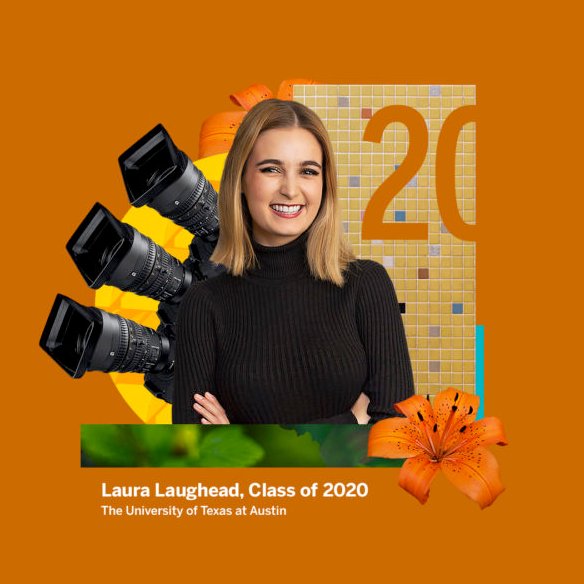 UTexasMoody's tweet photo. #MoodyPride: @UTJSchool valedictorian @LauraLaughead  talks about the value of experience, self-advocacy and bold reporting.

"You don’t tell a story for you. You tell it to enrich someone else’s experience."

Learn more about Laura 👇
https://t.co/gIBbghytD5
#Moodygrad #UTGrad20 https://t.co/vxVqC69srw