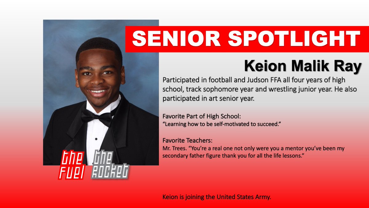 thefuelonline's tweet image. This is Keion Malik Ray! #classof2k20 #RocketPride