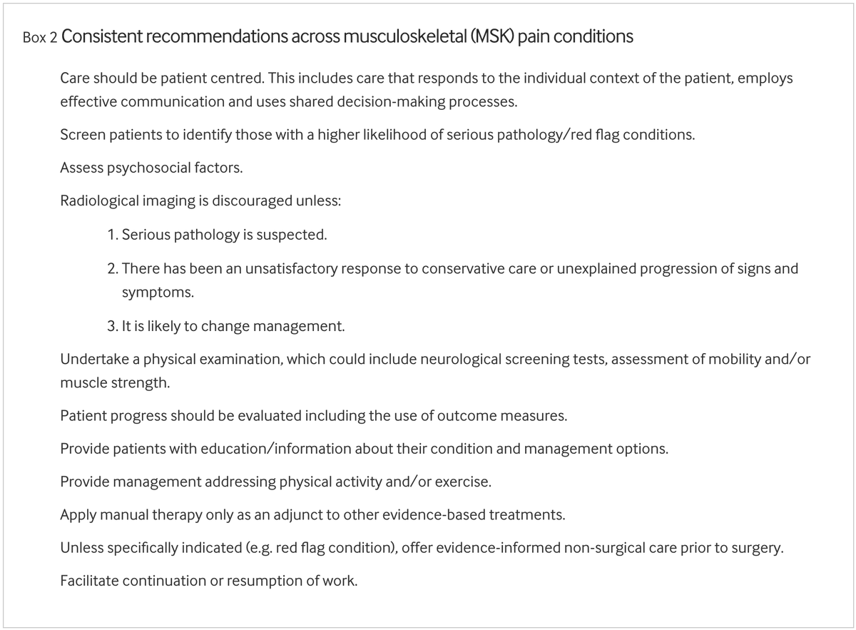 BJSM_BMJ's tweet photo. Reposting a hugely popular article - what does best practice care for musculoskeletal pain look like? #OpenAccess

https://t.co/o3cdHMcjLr https://t.co/X7pjmUe4oX