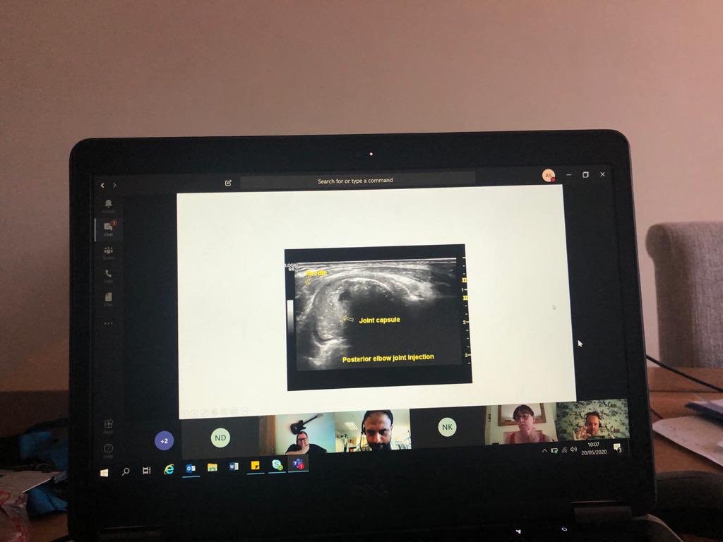 MSKSouthStafCan's tweet photo. USGI update with staff from @MicatsTeam #ipops and Burton! Thanks for the picture @SAlldrick #BetterTogether #virtualtraining https://t.co/dFJ3E5qphv