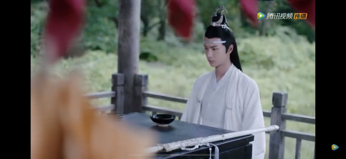 So all the times they interact when wwx is back is super awkward because both of them are trying very hard to not remember, like this scene, it fits a bit too well “I did not fuck you,,,,I haven’t spoken to you in 16 years,,,,ahaaaha”