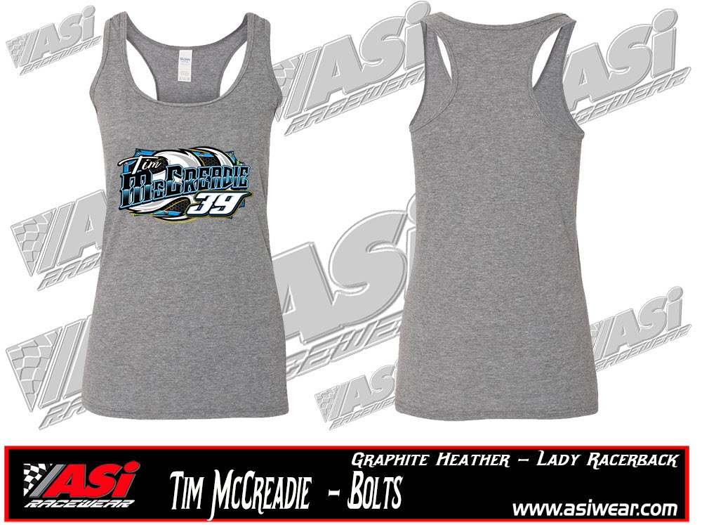 ASiRacewear's tweet photo. 💥NEW Tim McCreadie merchandise now available in gravel, sapphire, and a ladies heather grey tank top!  Get yours here:   https://t.co/JFQ3kG8ljh 💥 https://t.co/WpNPHqO81H