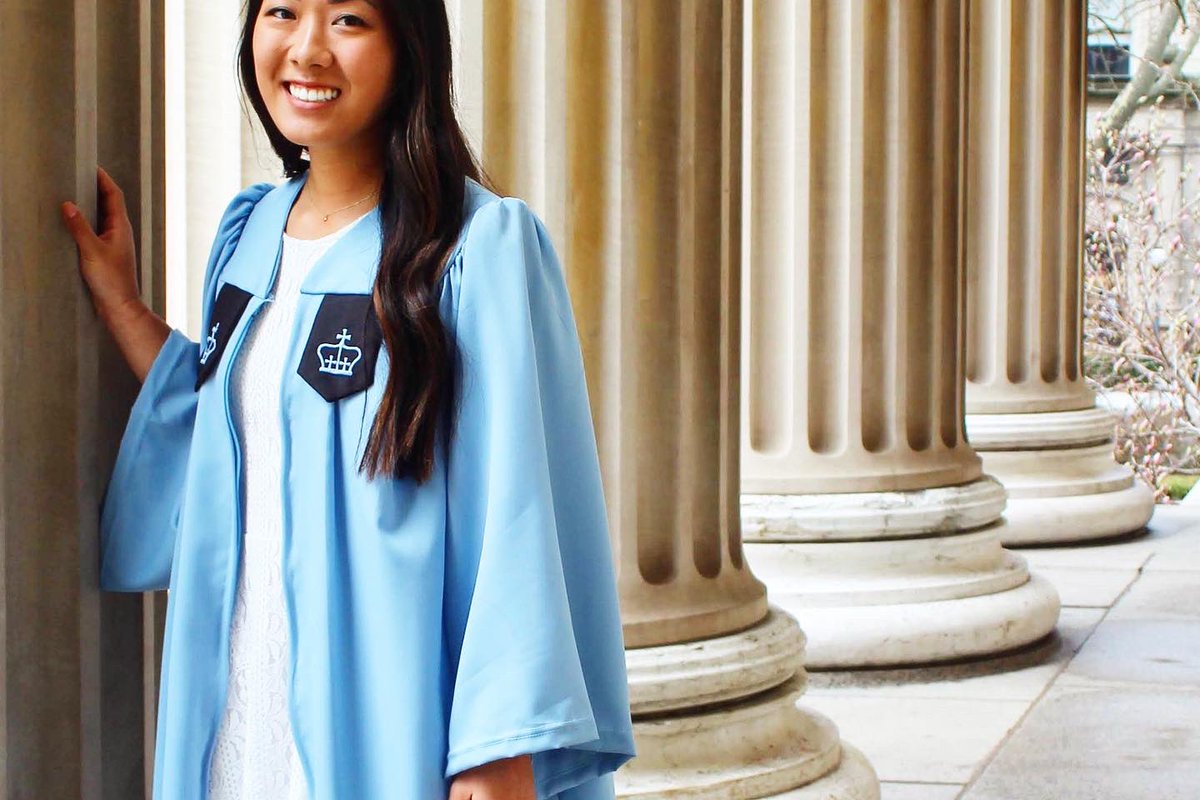 CULionsSoftball's tweet photo. Happy Graduation day Amanda Nishihira! Amanda graduates Columbia with a degree in Computer Science. She has been a leader for our program and will continue to bring out the best in those around her as she enters the world! #HappyGraduationDay https://t.co/N3VrryYUcs