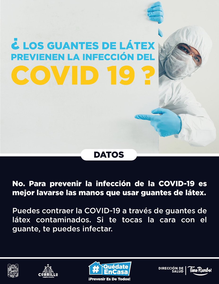 ✅ 🧼🙌🏽 🏡 🚫🧤🧤 ¿Los guantes de látex previenen la infección del COVID19?
