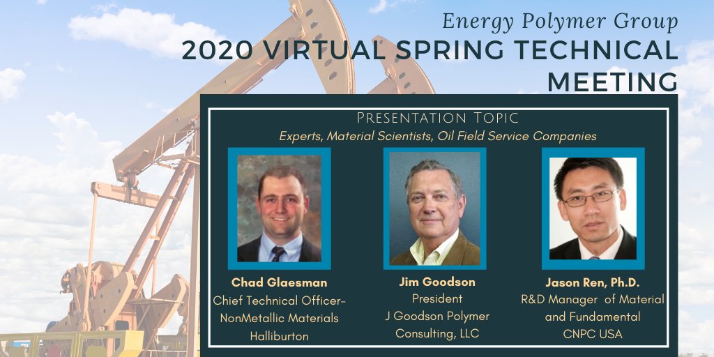 EnergyPolymer's tweet image. Our panel is about to start! Are you logged in and ready? You won&apos;t want to miss these 3 expert speakers! They are our last presenters of the day, and their presentation starts at 3:15 p.m. Make sure you are ready to go!

#epg #panelpresentation #springtechnical #startsnow