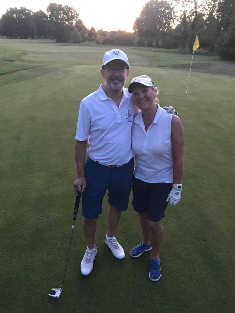 HilaryRusby's tweet photo. 100 holes done! And £9049 raised for @NHSCharities #golf #nhs @ReadingGC thank you to everyone who has supported us https://t.co/Lylbe3rknn