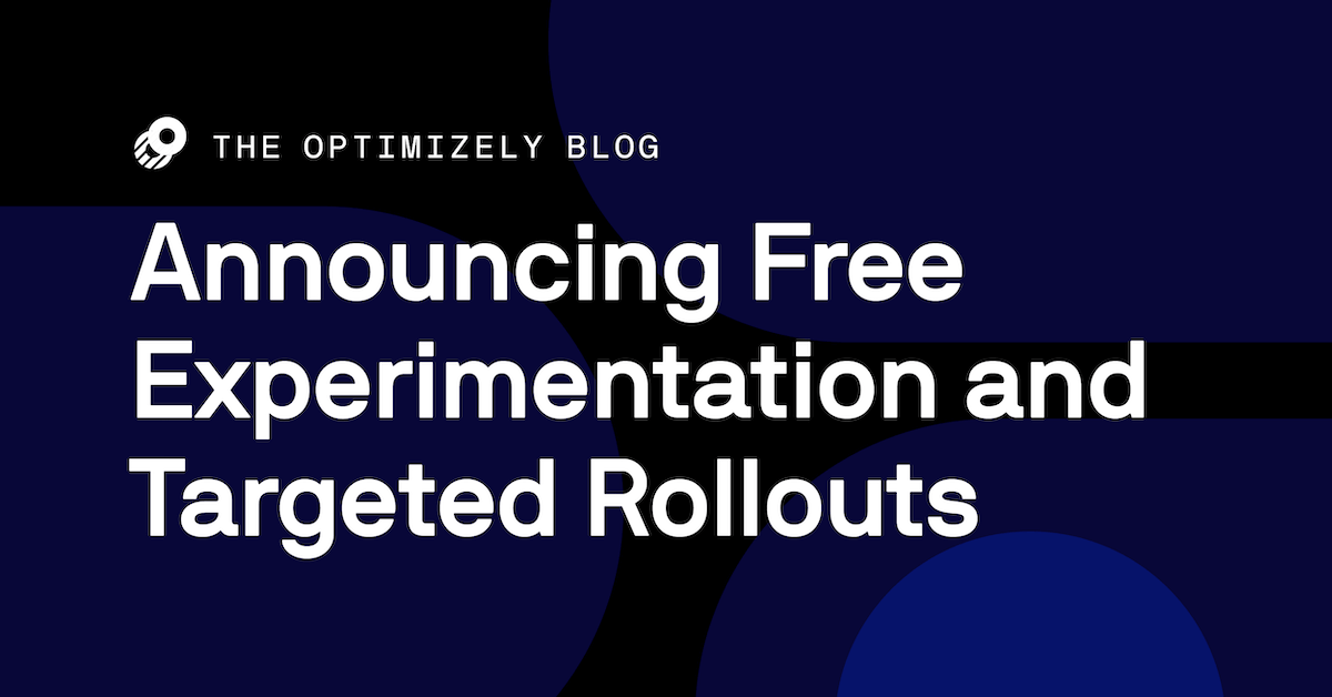 Optimizely's tweet photo. Weβre adding experimentation & feature configuration into our free Rollouts plan for Full Stack, and releasing targeted rollouts - a more granular way to release new features - available today as a beta. #testandlearn2020 https://t.co/ZtMtcZffU3 https://t.co/0hzlvNYR3L