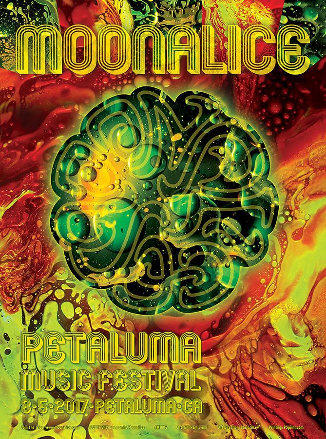 MoonalicePoster's tweet photo. Woo Woo Poster Collection! 8/5/17 Petaluma Music Festival, Petaluma, California @Moonalice poster by Bill Ham and Emi https://t.co/dRsdxz9tuw M11004 #MAPR #MAPwoo #BillHam #Emi #KineticPainting #psychedeliclights https://t.co/fdvJ79ZbXu