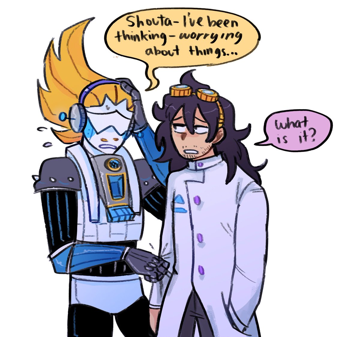 Aizawa reassuring his boyfriend ???????
#erasermic 