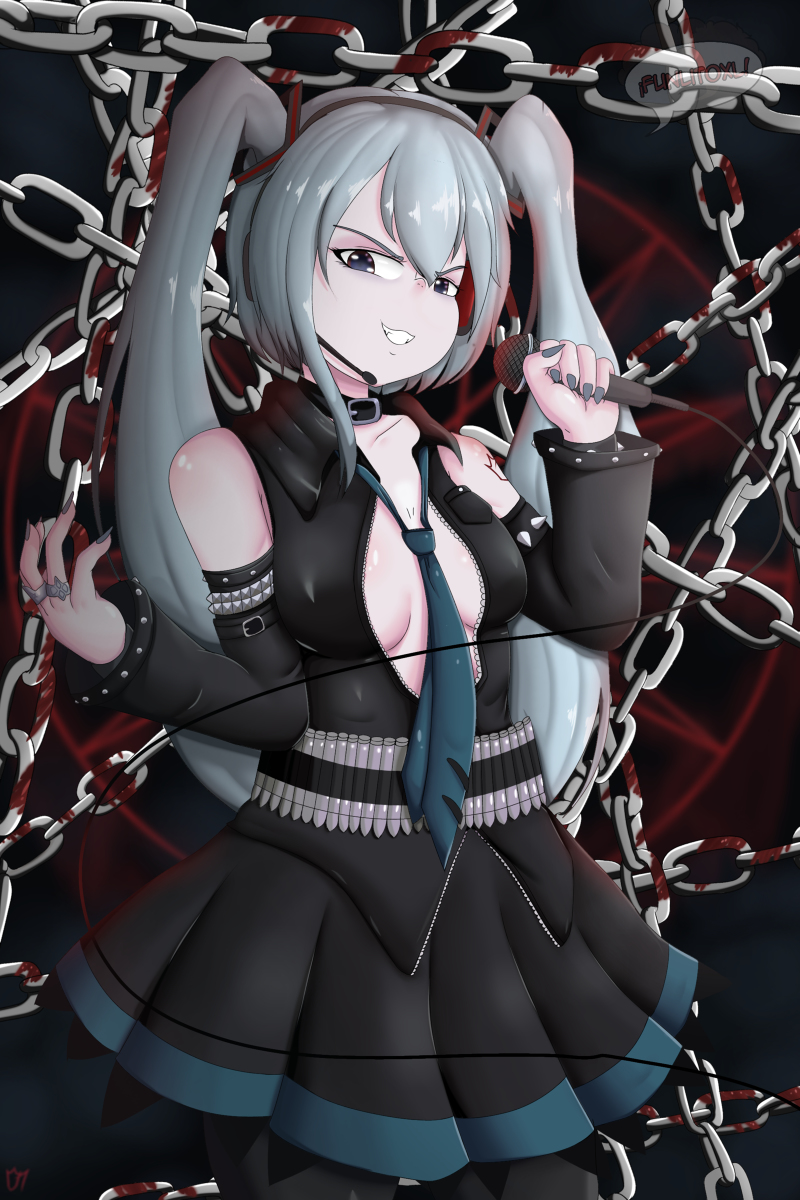 Funlitoxl 初音ミク 初音ミク ミク ヘヴィメタル 鬱p 鋼音ミク メタルヘッド 壁紙 Art T Co 6fcbrw7hqe