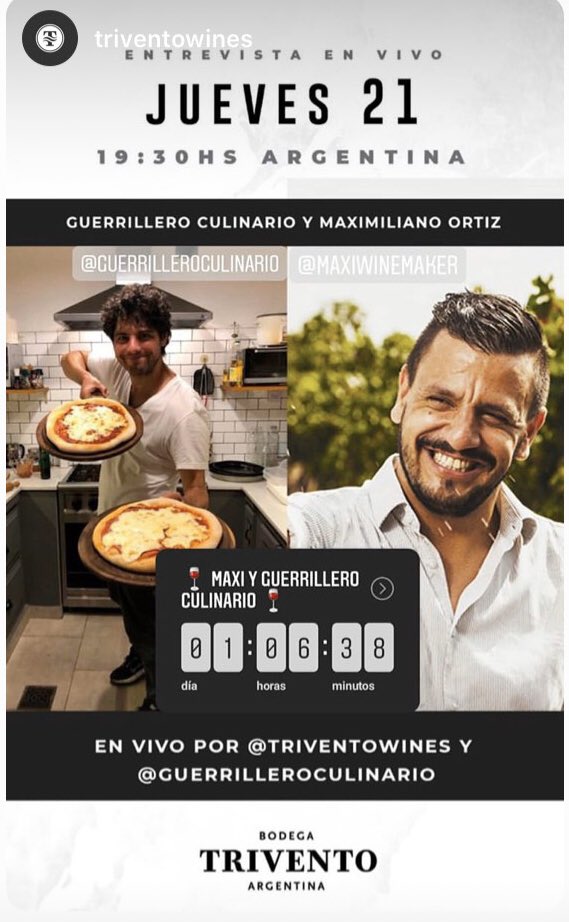 MaxiWinemaker's tweet photo. Mañana hacemos un vivo entre vinos y cocina junto a @LaGuerrillaFood !! Le metemos fuerte al #WhiteMalbec. Seguimos en Instagram! https://t.co/BzisP7e1zZ