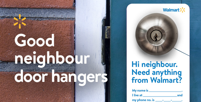Do you have a neighbour who needs help getting their groceries? Use this printable grocery list door hanger to help them out! bit.ly/3gcfBsO