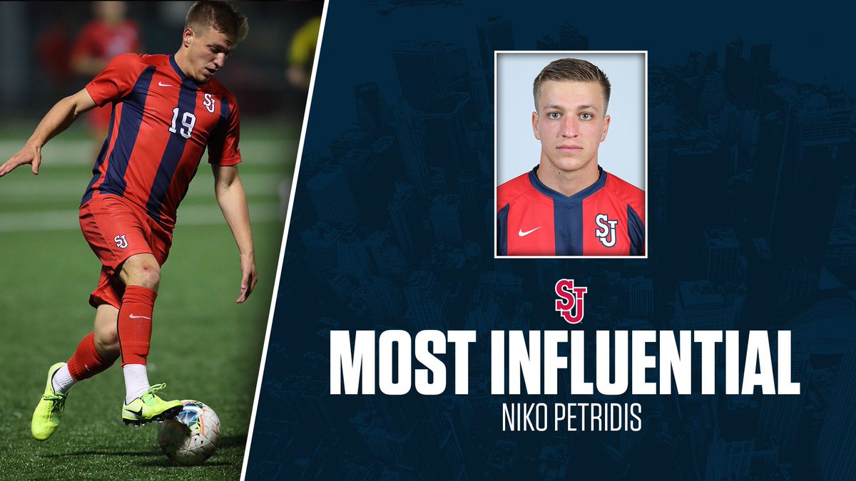 This Johnnie sparked the Red Storm to more than a few wins this past fall with his all-our efforts. 

The winner of the award for most influential performance on the pitch is Niko Petridis! #SJUMSOC