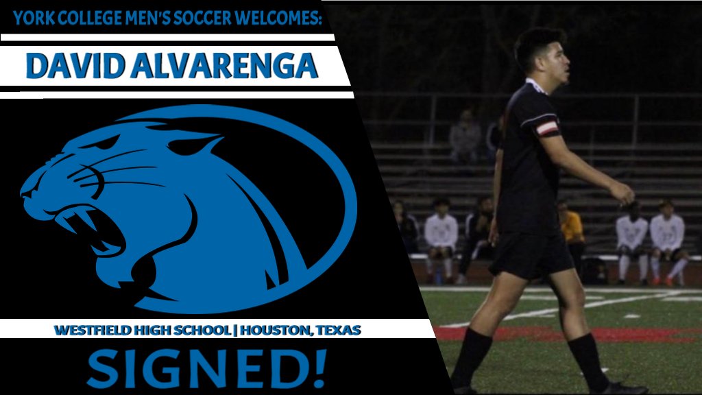 YCPanthersMSOC's tweet photo. David Alvarenga from Houston, TX is signed and ready for York College! Go Panthers! https://t.co/GiYojlzpUi
