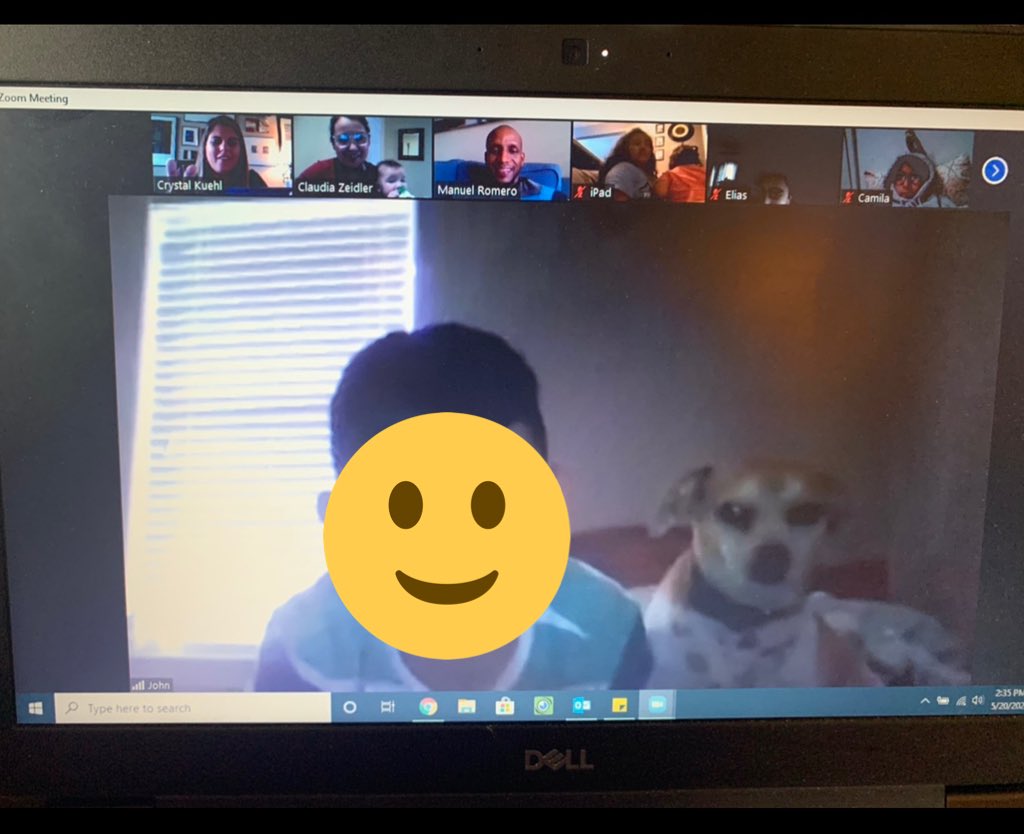 kuehlscience's tweet photo. Had a snack 🍿 and a show with my students today!  One student was showing his newly adopted dog and to grab a photo I asked him to say something so the camera would focus on him. What did he choose to say?!?  “I love you Ms Kuehl” 😭😭😭 I love and miss my students! ❤️ https://t.co/DHrUODaiZ2