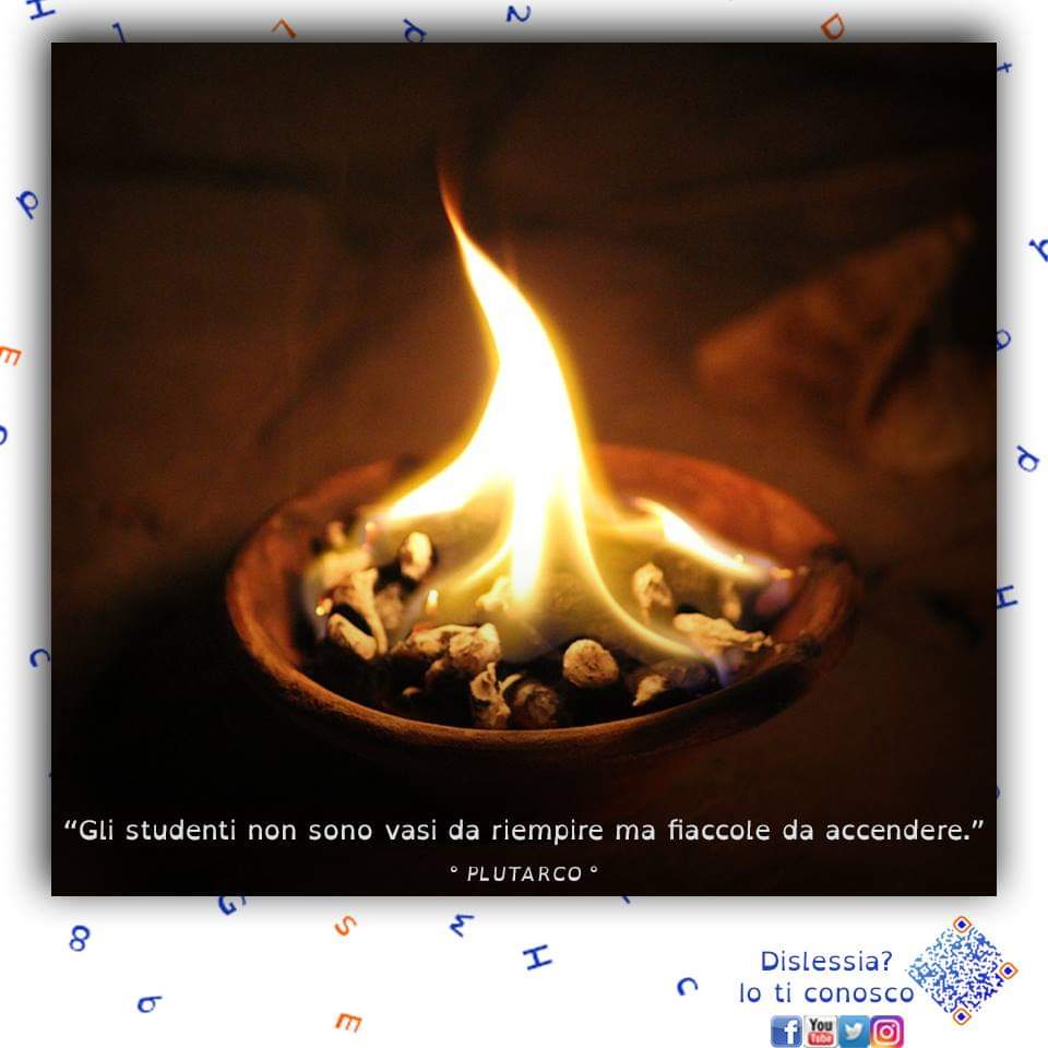 DislessiaTicon's tweet photo. "Gli studenti non sono vasi da riempire ma fiaccole da accendere". Plutarco https://t.co/4GHkURoRmg