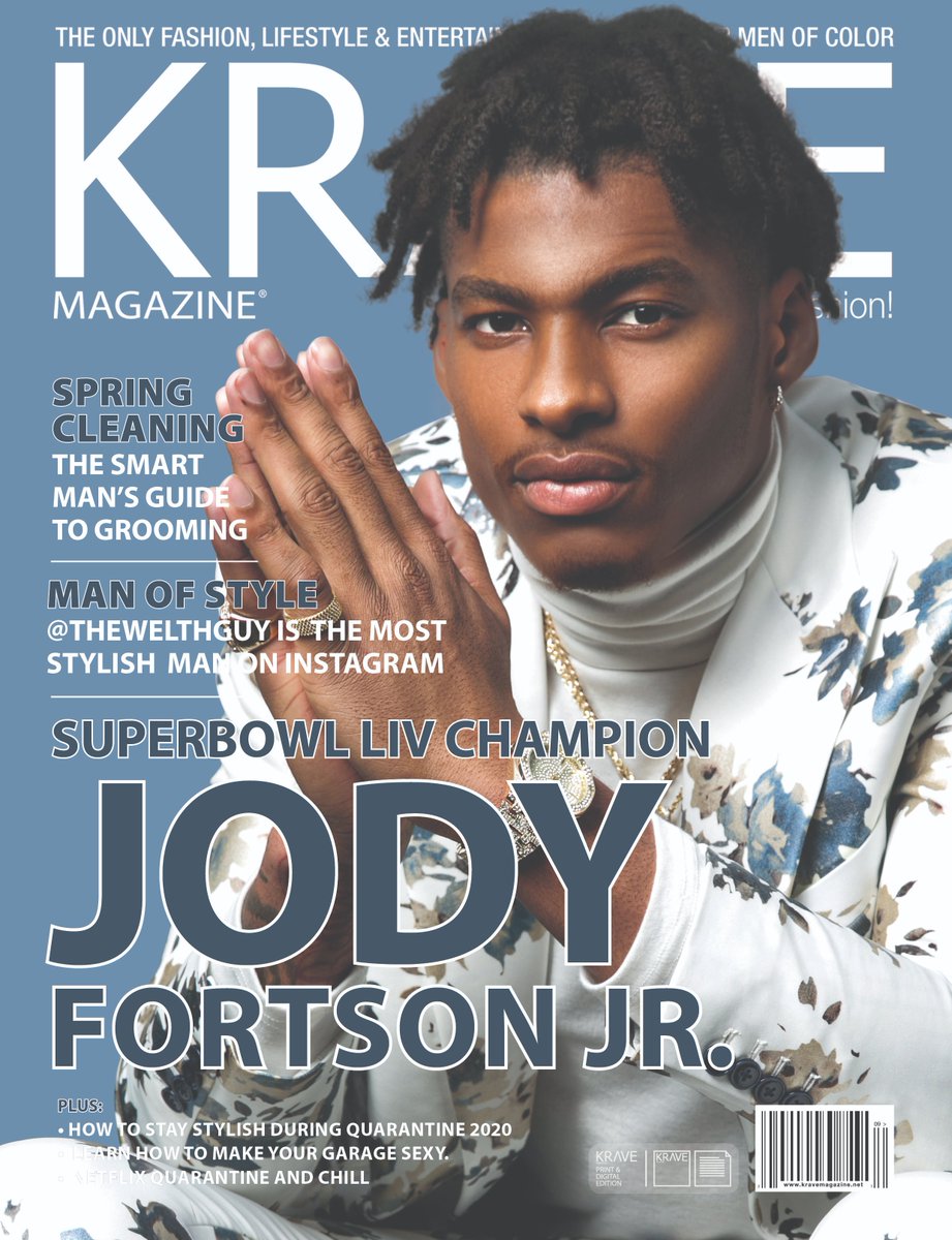 transitionse's tweet image. Check out the latest cover of KRAVE Magazine featuring our own @JodyFortsonJr, showing off the off-season fits in the cover story 🔥 #TSEfam