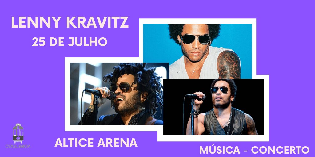 CooLisboa's tweet photo. Lisboa vai abanar com este concerto imperdível de Lenny Kravitz! No dia 25 de Julho não te esqueças de marcar presença no Altice Arena! Conhece mais sobre a sua música no spotify da CooLisboa! https://t.co/9ZZeTwF2Br
#StayCoolinLisbon #Music https://t.co/ylNdZIBMnw