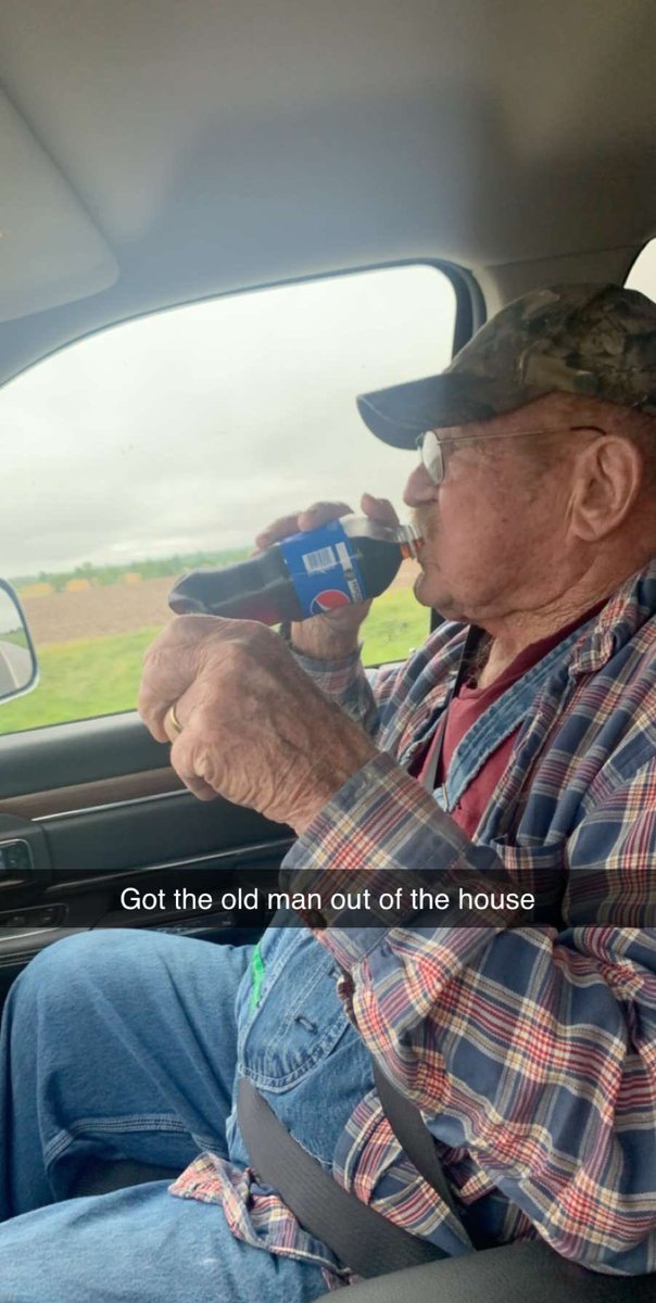 bbolden524's tweet photo. Singing Randy Travis with grandpa in the passenger seat cruising down a back road and listening to him tell me stories doesn’t get any better 🤠 https://t.co/KmzJtuwo0S