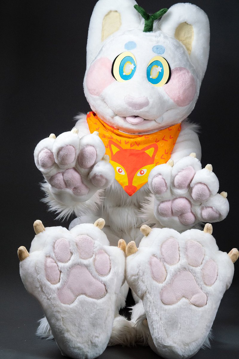 sproutskitty's tweet photo. happy #PawDay !!! make sure to NOT squint when you're in a photoshoot >w< oops!!! 

📸: @suepeaphoto
 
✂️: @JuicySuits 

#furry #fursuit #furryfandom #paws https://t.co/RENEOQWcHY