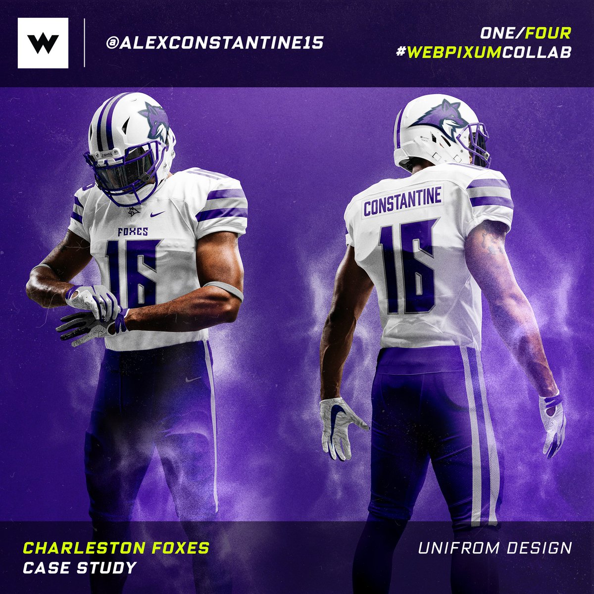 1 of 4 Collaboration projects completed. Had the opportunity to collab with @swimmerAJC on his original Charleston Foxes logo. Checkout the branding and process. #eSports #football #sportsdesign