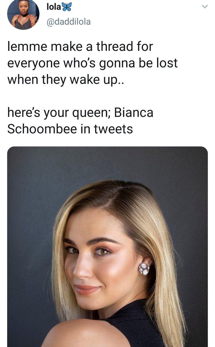 No one was prepared for what Lola would unearth after scrolling through Bianca's timeline last night. She tweeted a screenshot thread of Bianca's old tweets.
