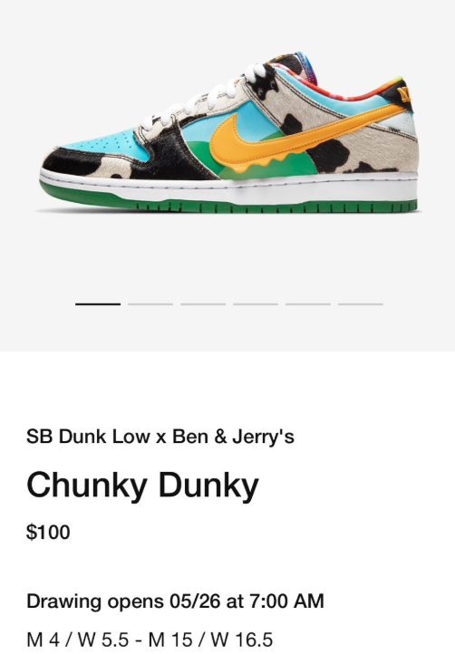 snkrs ben and jerry