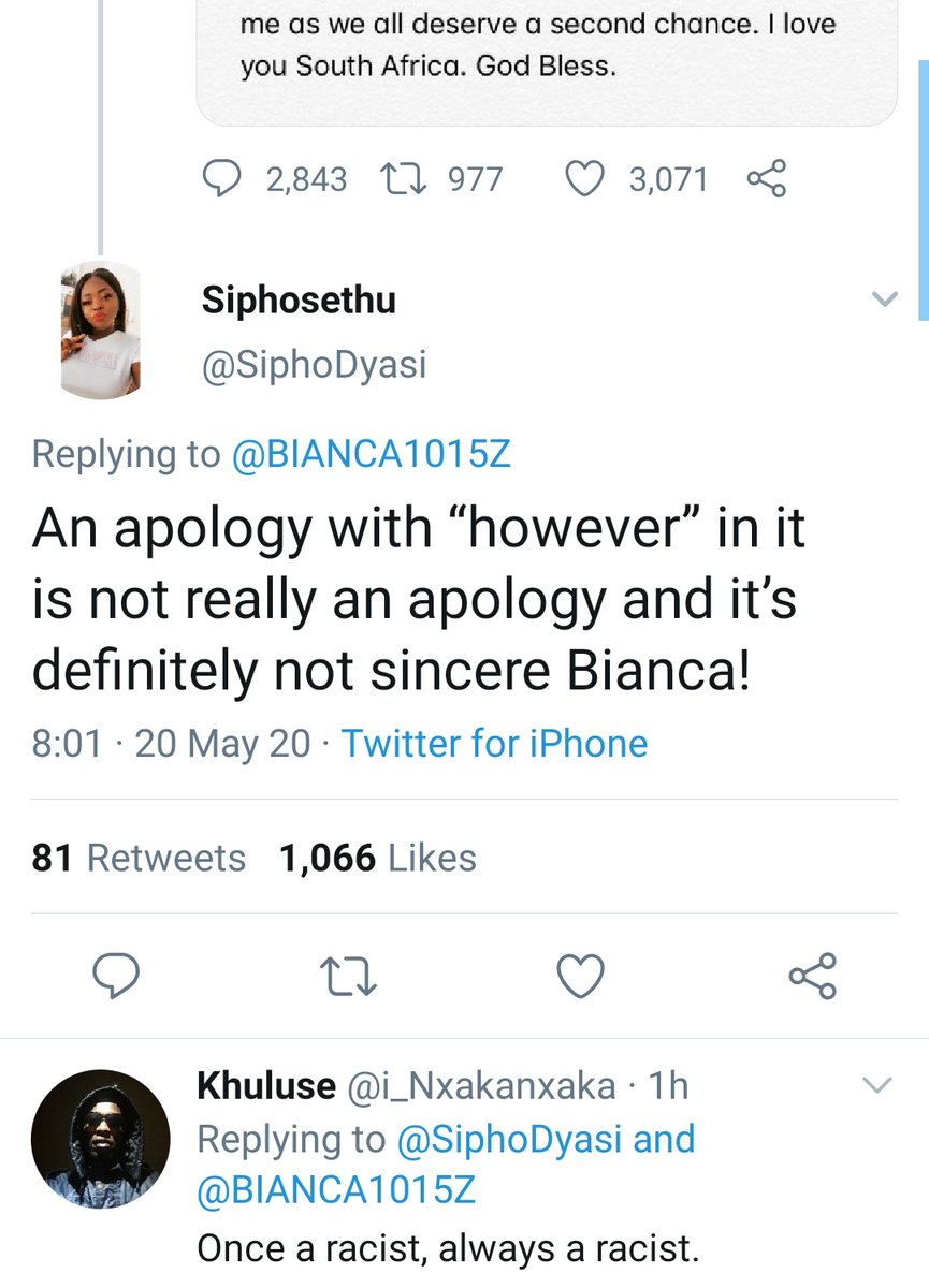 Black Twitter was not having her apology and the replies piled up under her apology tweet, with many telling her that she was not really sorry.