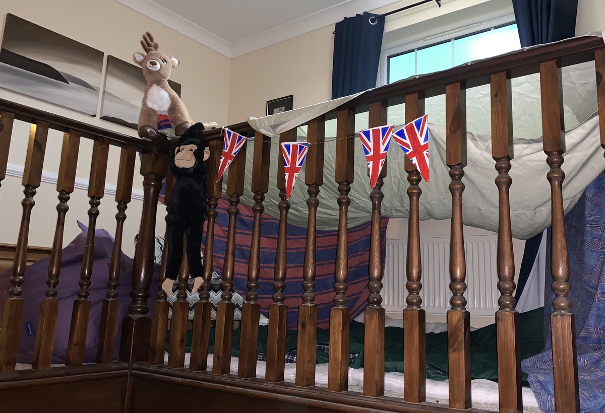 backpack2004's tweet photo. Rebecca enjoyed her homework #makeaden. Not sure I am looking forward to crawling through it later to get into my bedroom 😂@MissSuzieReid #homeschool https://t.co/Yiz2yPsSqK