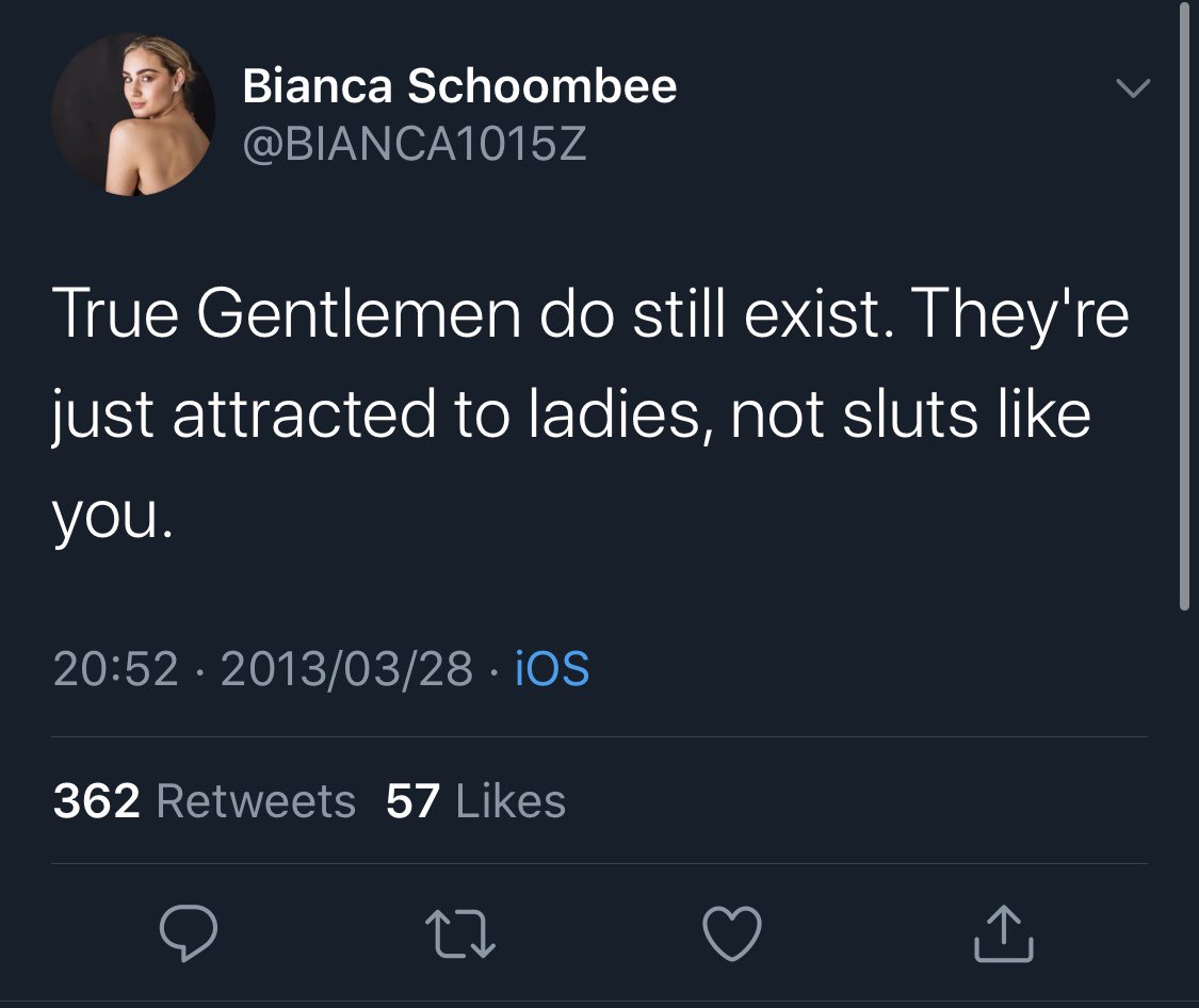 Bianca's tweets contained everything from body shaming to swearing to racism and it seems, fortune telling.