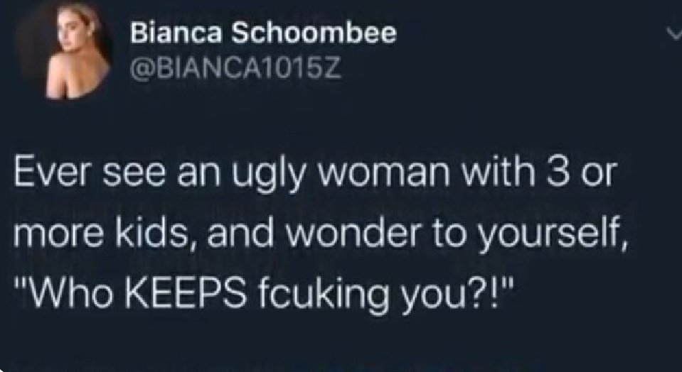 Bianca's tweets contained everything from body shaming to swearing to racism and it seems, fortune telling.