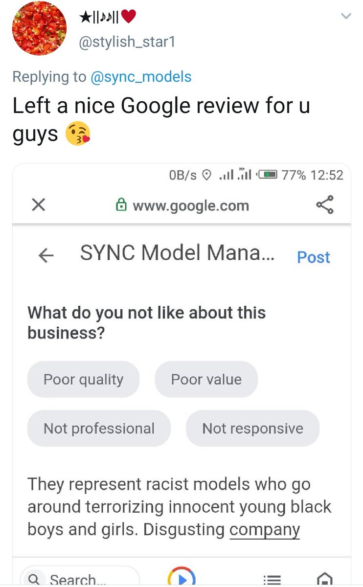 People were not impressed with the Sync Models agency that represents Bianca and were not afraid to voice their thoughts. All the replies that did not agree with their their thread statement were sent to Hidden Replies by the agency's admin.