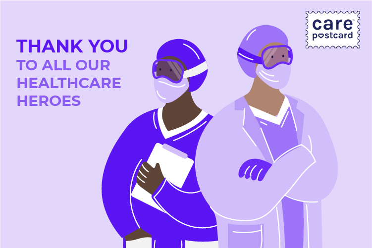 carepostcard's tweet photo. Behind every superhero mask is a doctor, nurse, clinicians, administrators, and support staff working tirelessly to provide quality care. Write a Carepostcard today to show appreciation for your #healthcareheroes.

https://t.co/9pR0LhVUAC https://t.co/T1Xvi8qubu