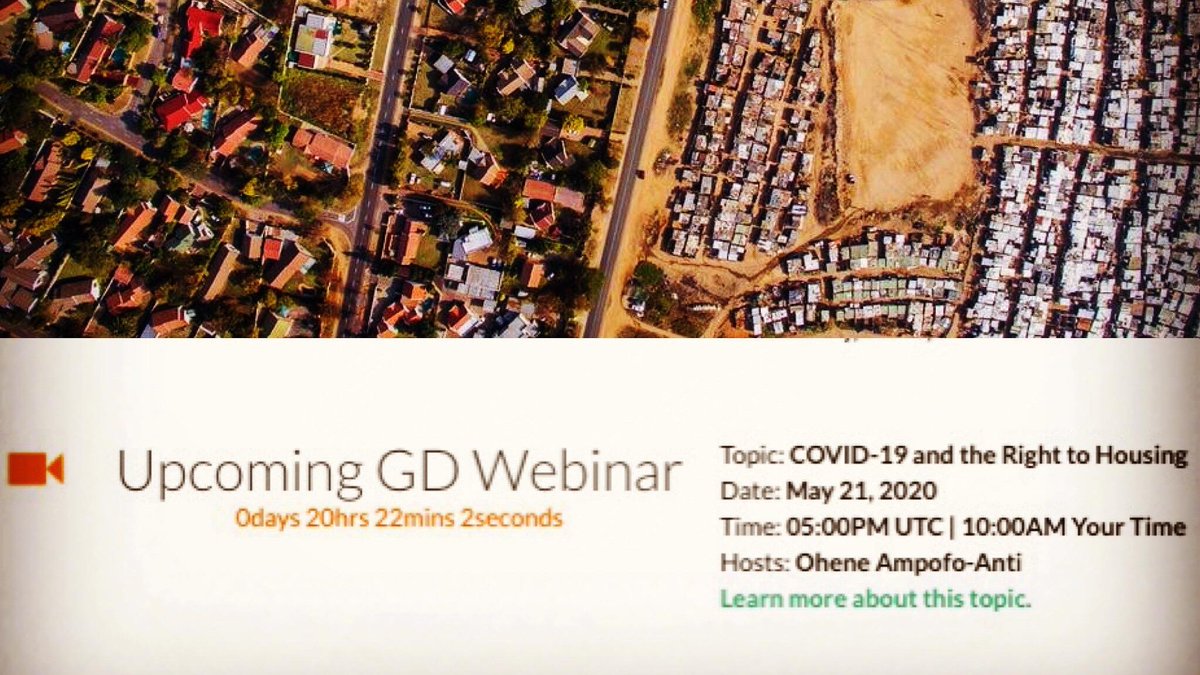 OmprakashOrg's tweet photo. This Thursday, EdGE Mentor Ohene will host a webinar discussing how the #COVID19 pandemic has illuminated &amp; exacerbated inequalities in terms of the #Humanright to housing, drawing from his experiences working in law in South Africa. Learn more and RSVP: https://t.co/x024CYMDTL https://t.co/f5CyDG2H7r