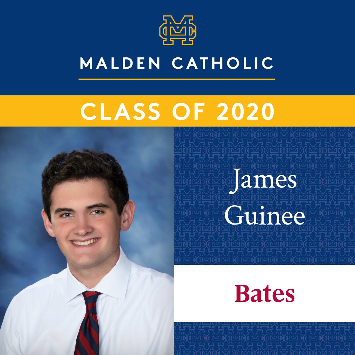 MaldenCatholic's tweet photo. CONGRATULATIONS CLASS OF 2020! James, you are truly inspiring! We wish you every success for your future. #WeAreMC #maldencatholic https://t.co/oIYfVduJEX