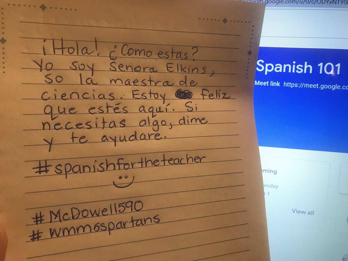 MrsESciNerd's tweet photo. Spanish refresher for me!
#spanishfortheteacher #McDowell590 #wmmsspartans https://t.co/aacNIF4JcS