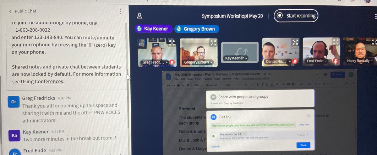 Quarantine cancelled <a href="/PNWBOCESOC21/">PNW BOCES OC21</a>’s in-person student symposiums. This is always the highlight of the semester... but our amazing teachers reimagined the experiences in the virtual world! Thank you also to our <a href="/pnwboces/">PNW BOCES</a> admins who are sitting in as listeners! <a href="/kakeener/">K. A. Keener</a>