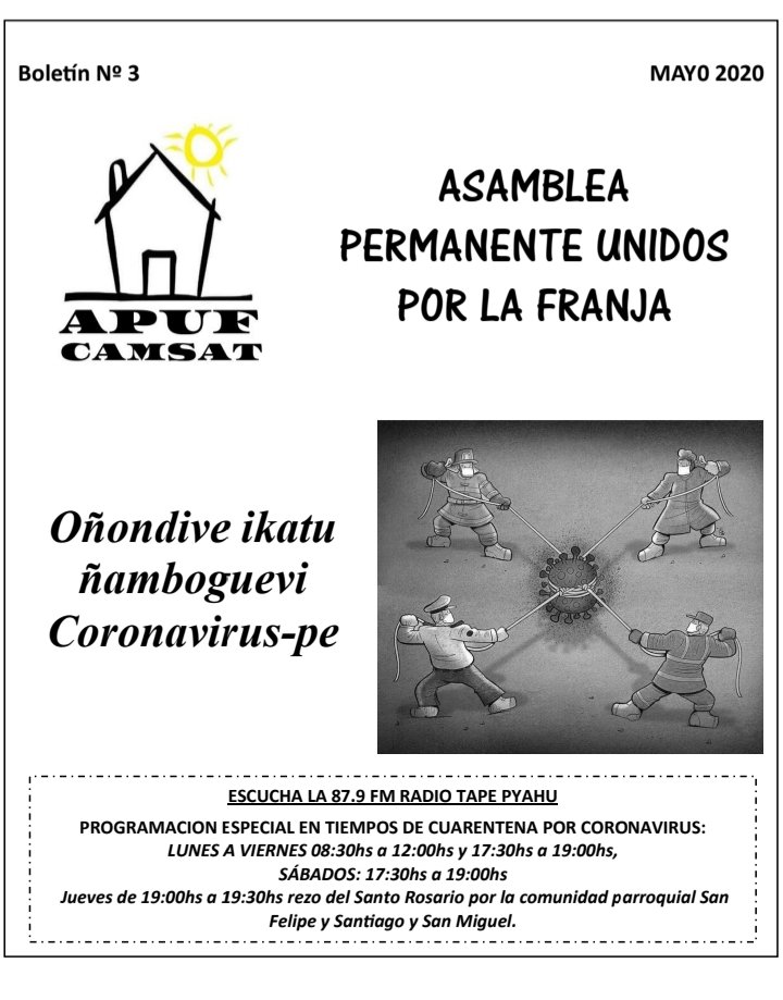 AsambleaPor's tweet photo. 3er Boletín 2020 https://t.co/aj6lnMxxzJ