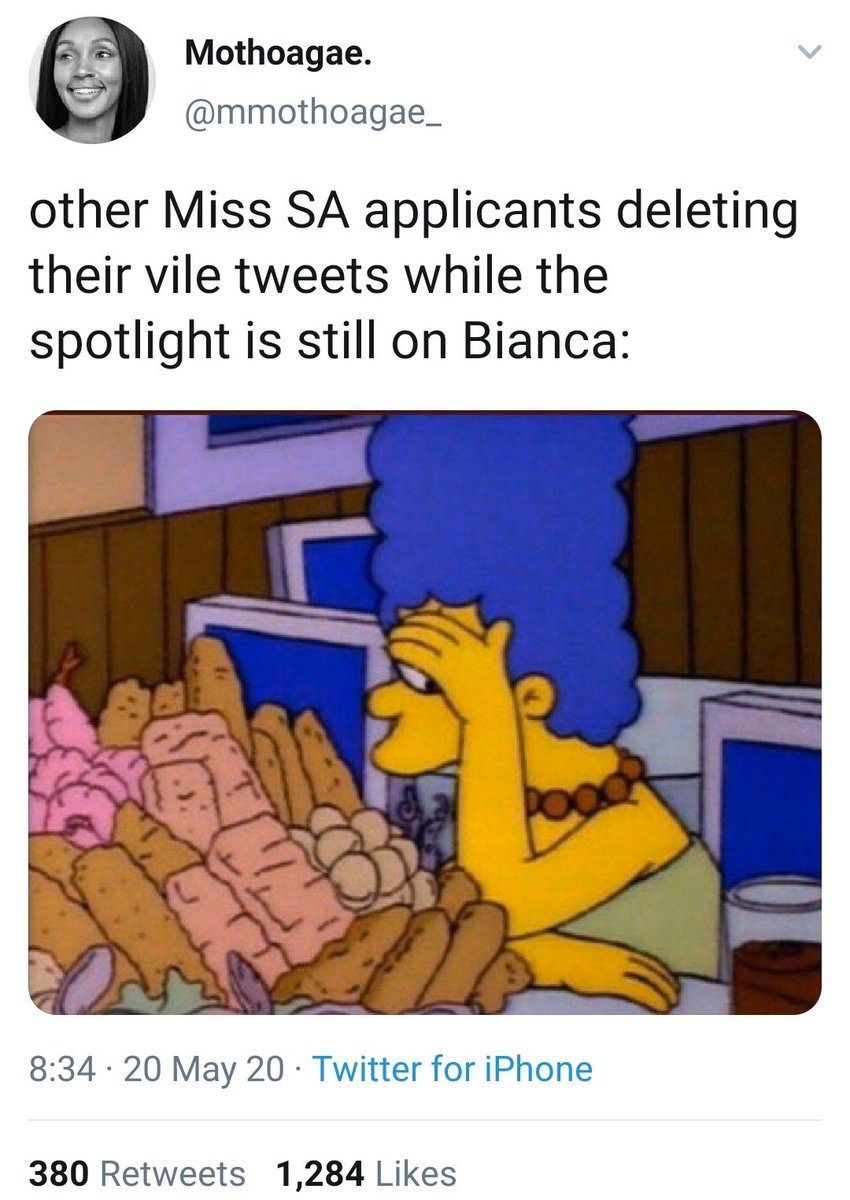 Some joked that Zozibini Tunzi should be Miss SA forever and that the other hopeful entrants were probably busy deleting tweets, some said Bianca would soon be on Huis Genoit. Bianca's translator disappeared.